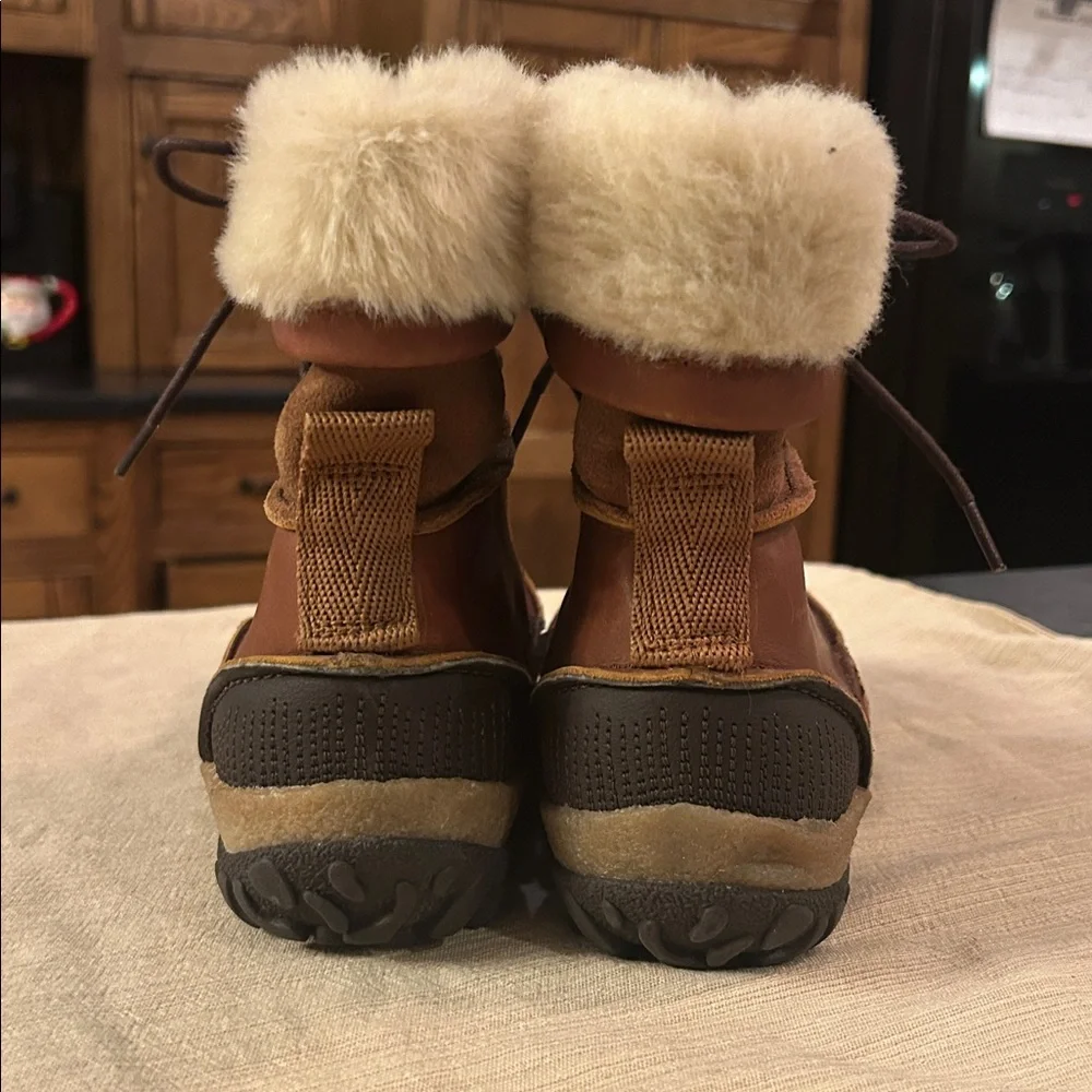 Merrell Tremblant Mid Polar WP Winter Brown‎ Leather Women's Boots size 7